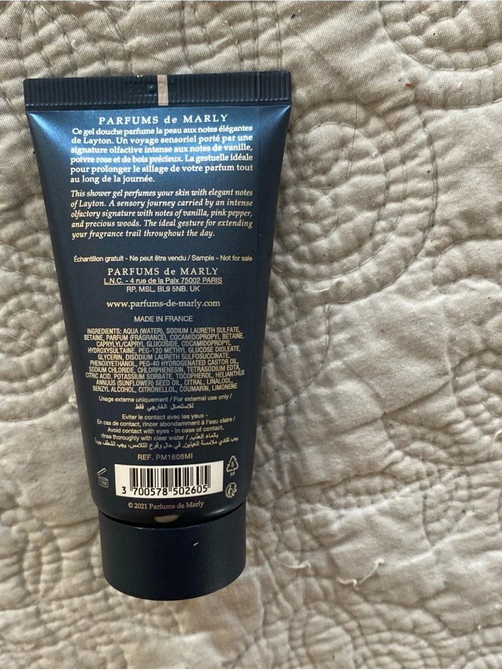 Parfums de Marly Layton Men's Shower Gel - Deep Navy